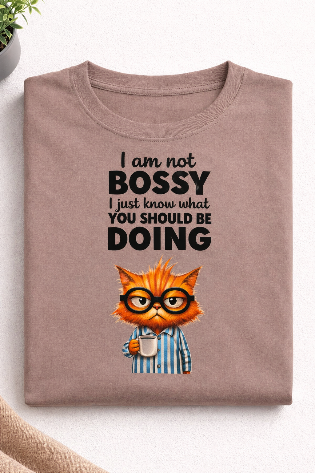 Grump Bossy Cat Unisex T-Shirt
