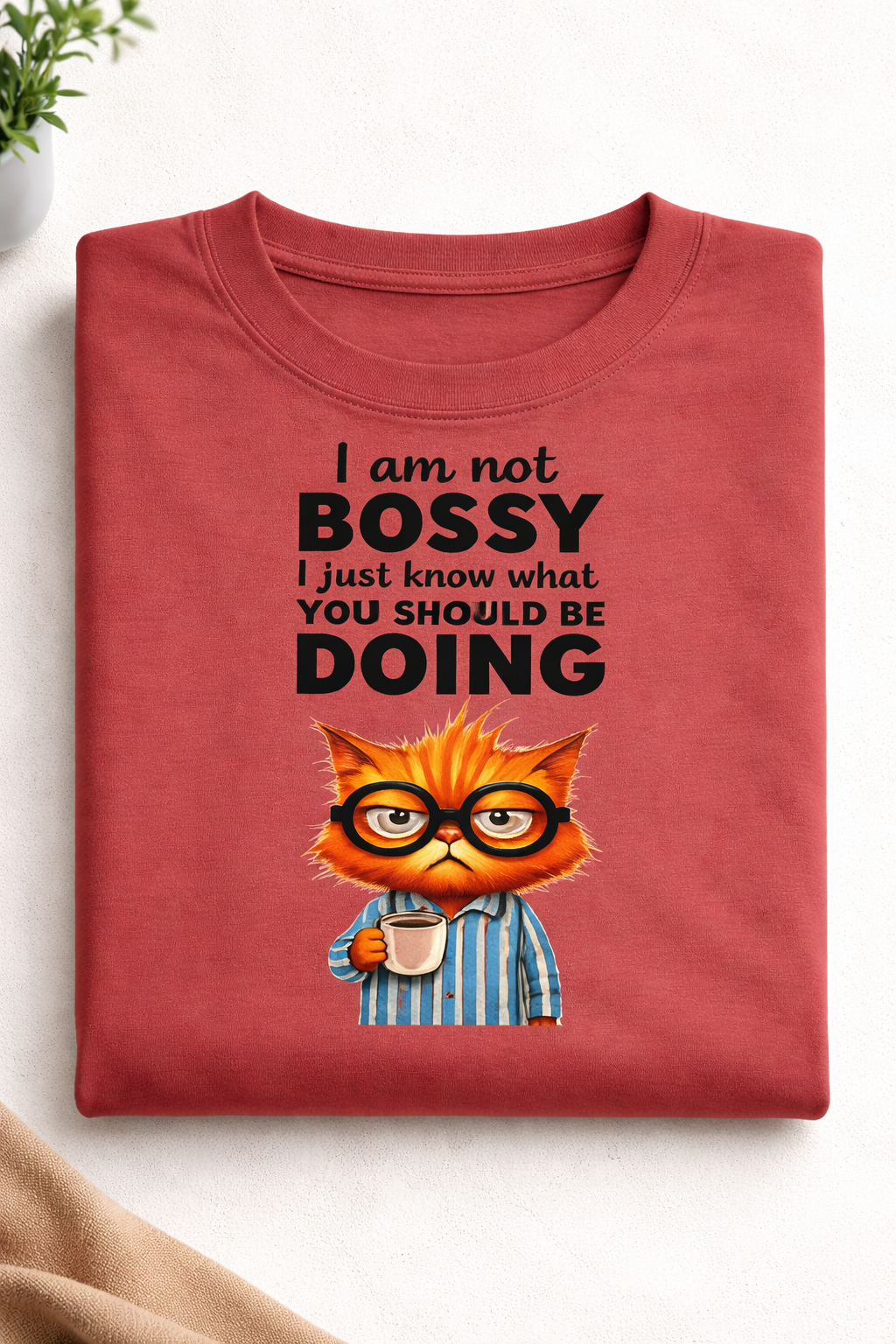 Grump Bossy Cat Unisex T-Shirt