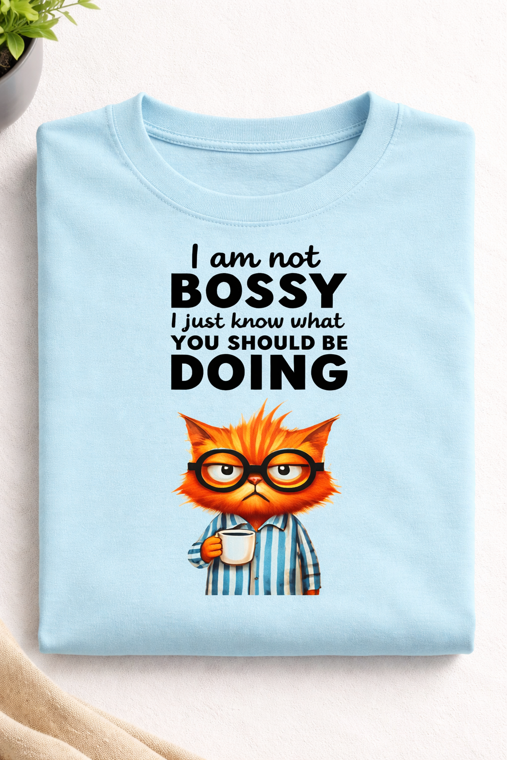 Grump Bossy Cat Unisex T-Shirt
