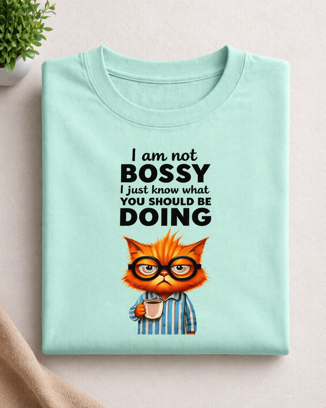 Grump Bossy Cat Unisex T-Shirt